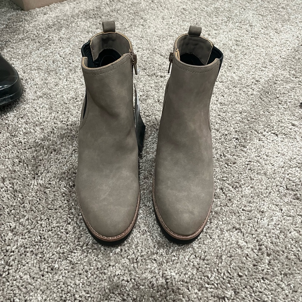 Taupe booties